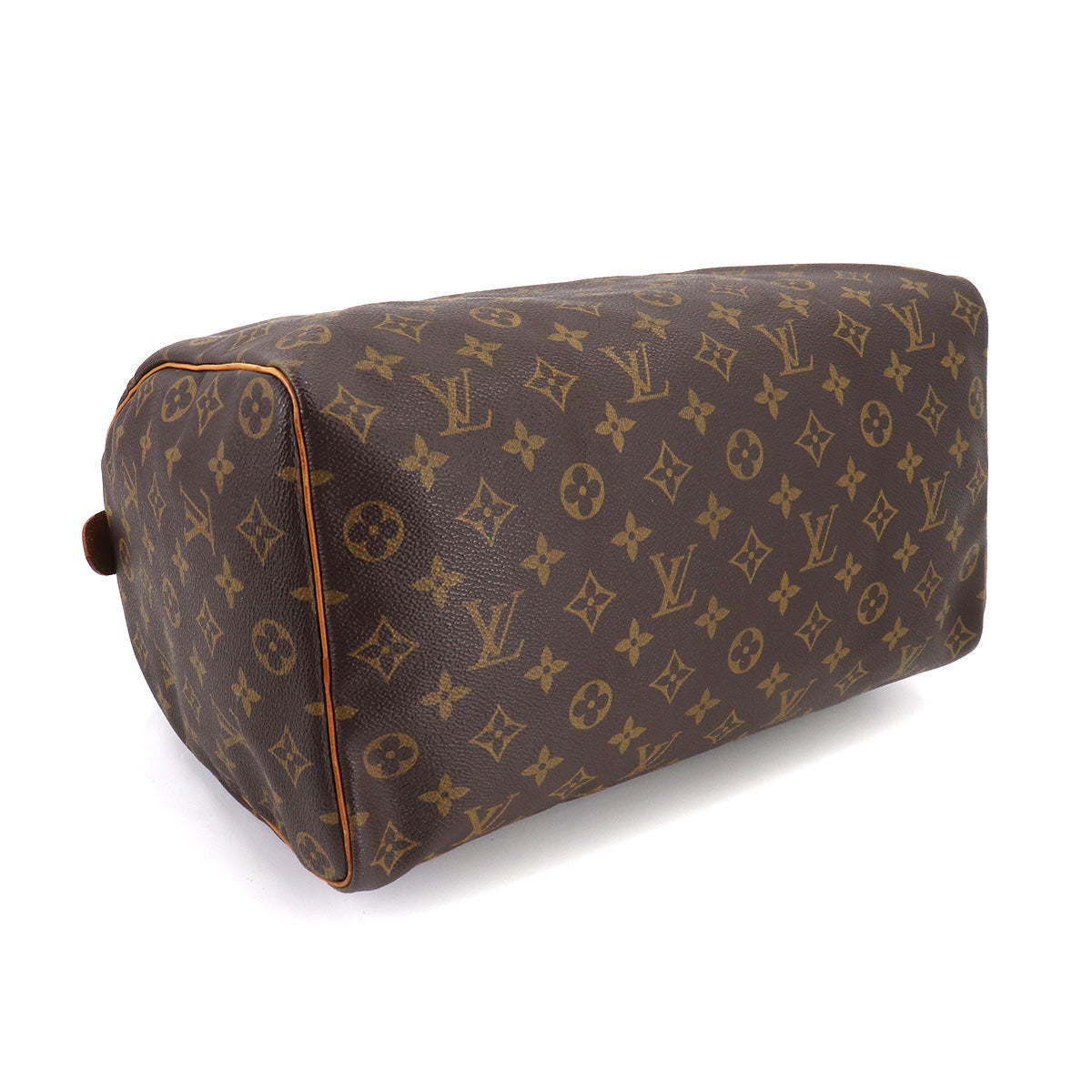 Louis Vuitton Monogram Speedy 35 Hand Bag Brown Gold Hardware