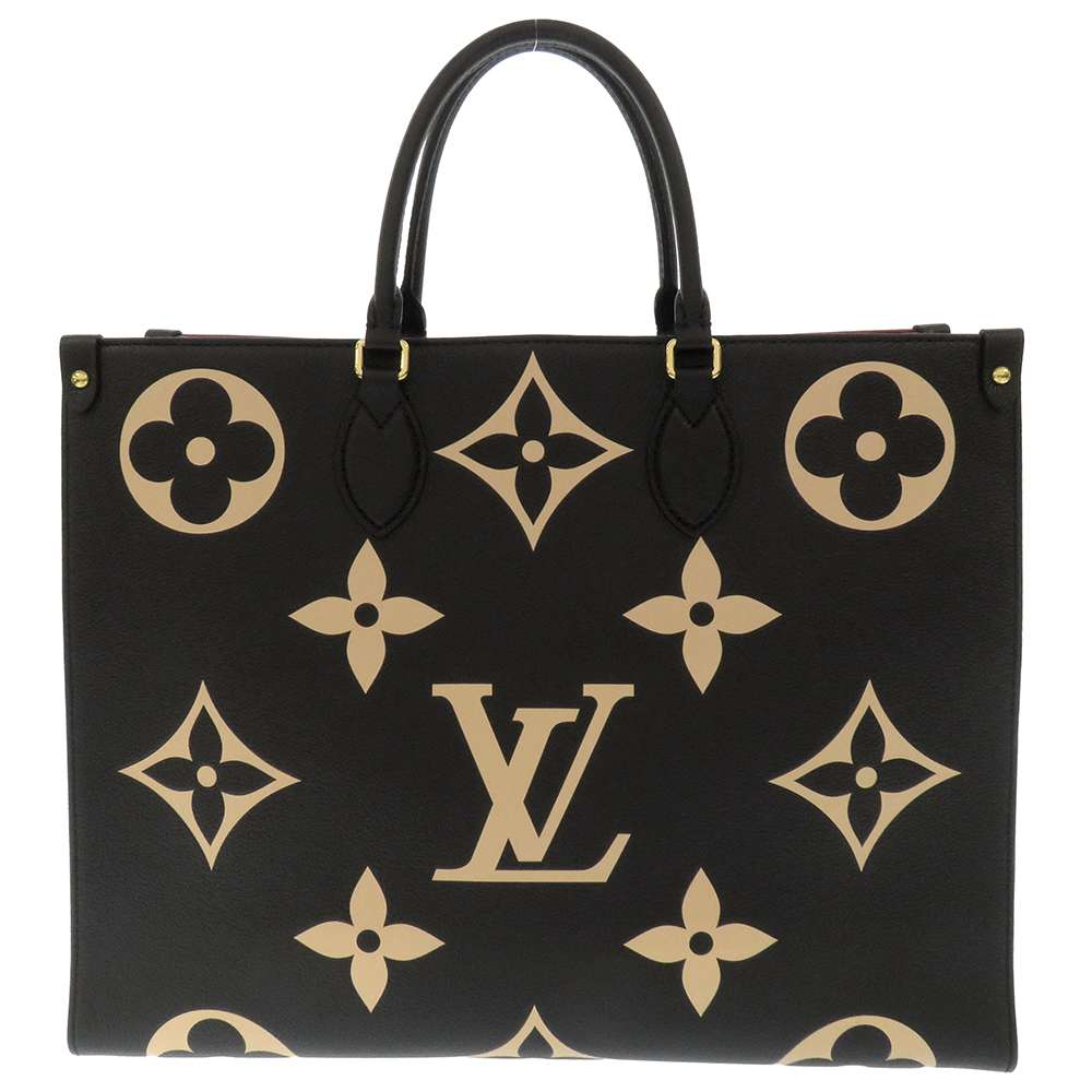 Louis Vuitton On The Go GM Monogram Emplant Empreinte BiColor Black