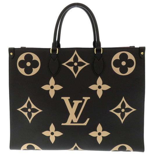 Louis Vuitton On The Go GM Monogram Emplant Empreinte BiColor Black