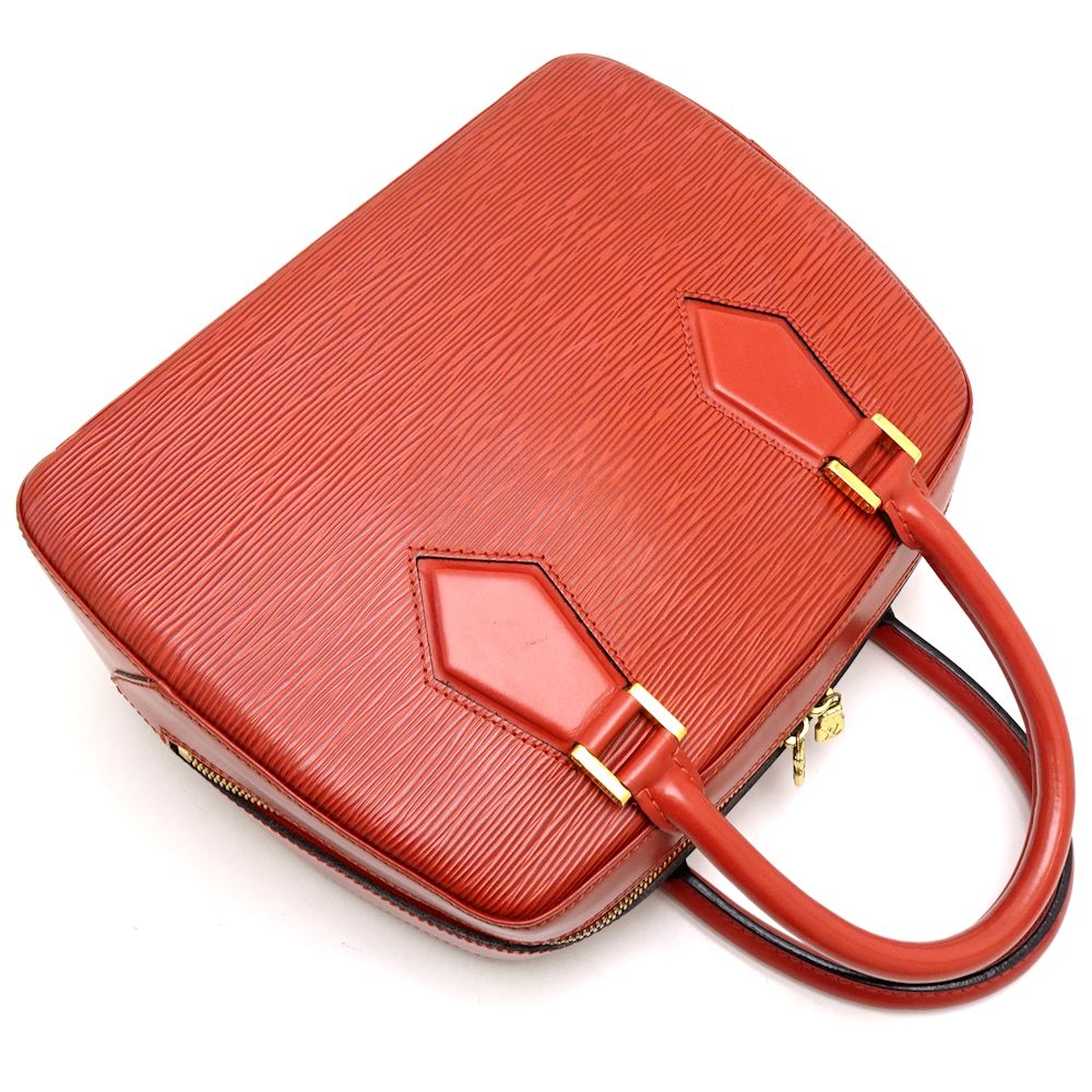 Louis Vuitton Epi Sablon Castilian Red Handbag