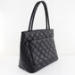 Chanel Reprint Tote Cocomark Matte Caviar Skin Black Handbag