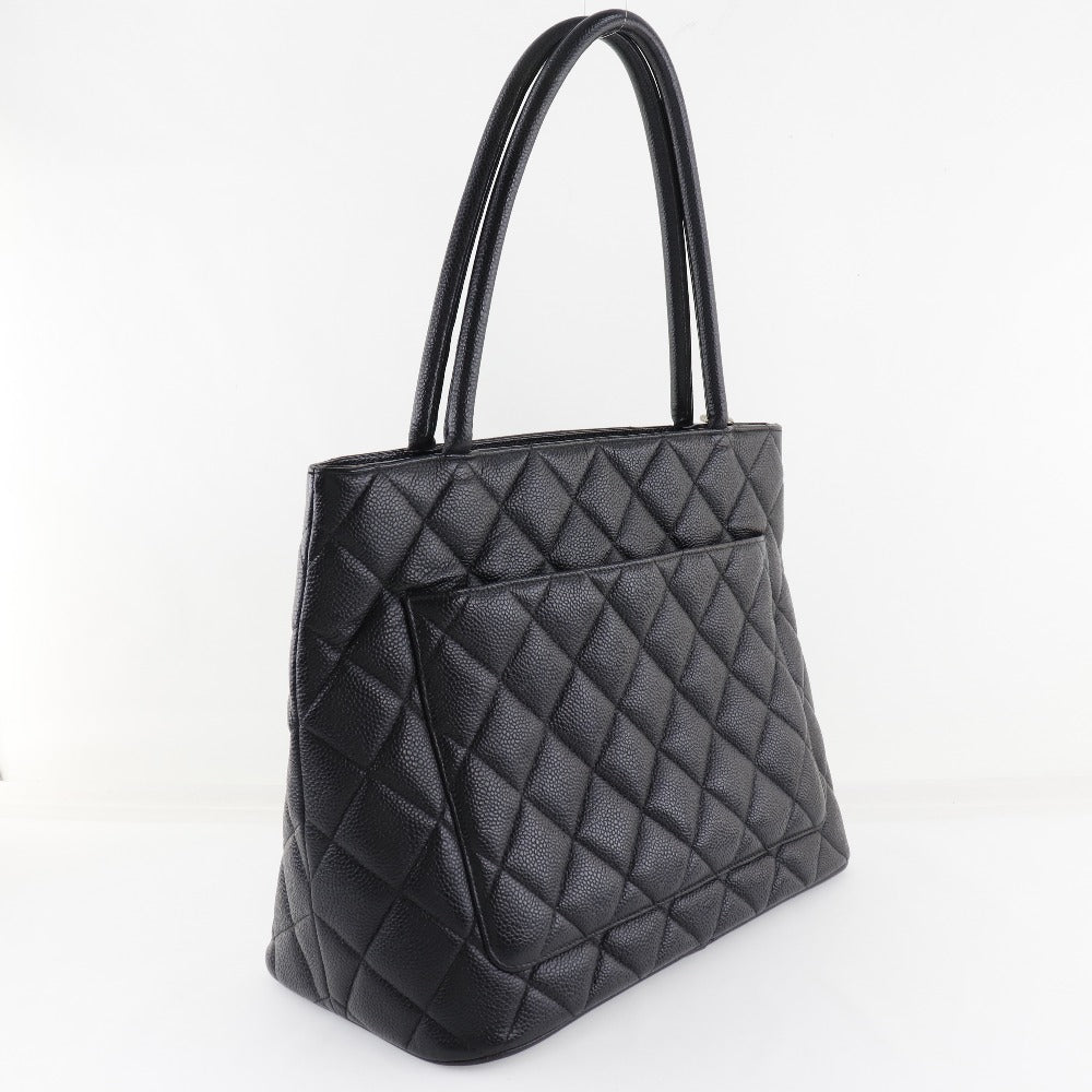 Chanel Reprint Tote Cocomark Matte Caviar Skin Black Handbag