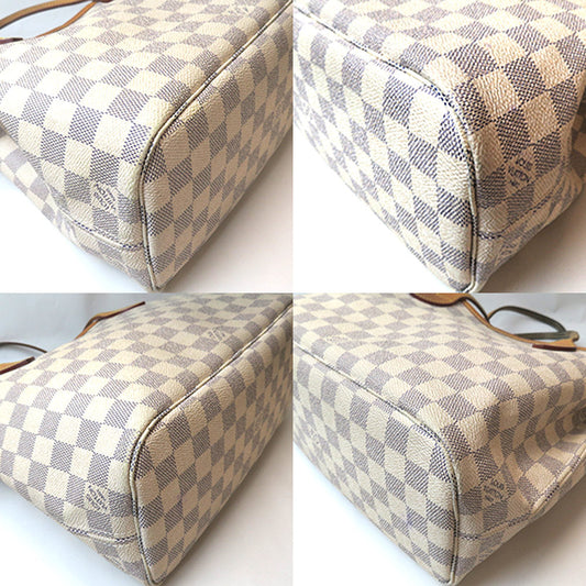 Louis Vuitton Neverfull PM Azure White Tote Bag