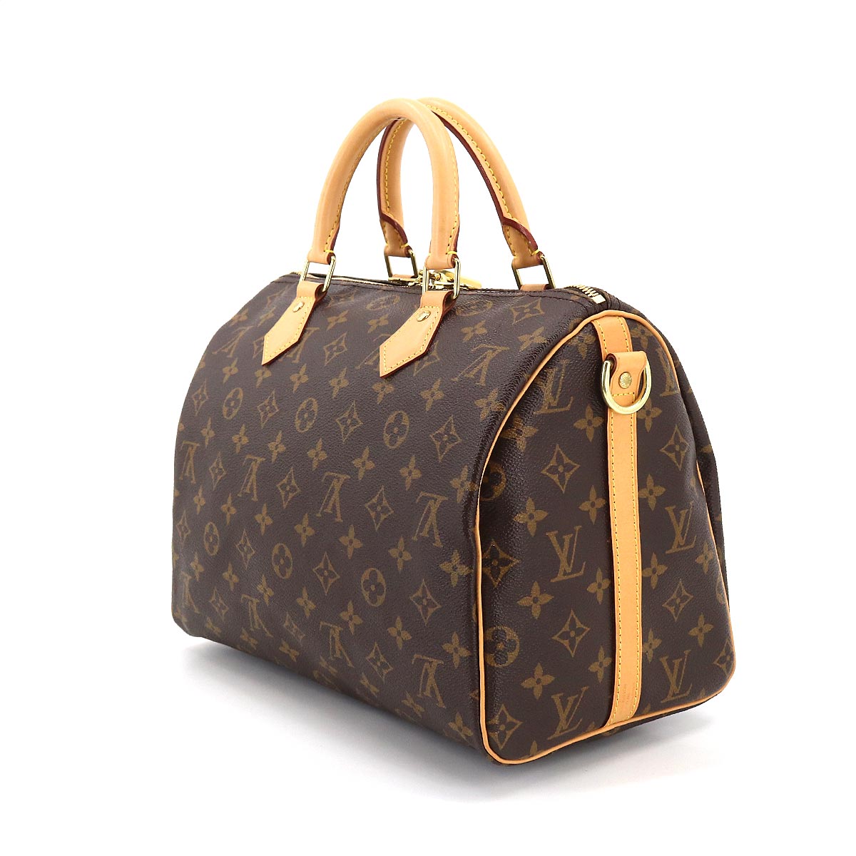 Louis Vuitton Monogram Speedy Bandouliere 30 2way Hand Shoulder Bag Brown