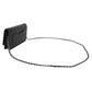 Chanel Classic Chain Wallet Shoulder Bag Black Silver