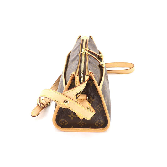 Louis Vuitton Monogram Popincourt Long Shoulder Bag Brown Gold Hardware