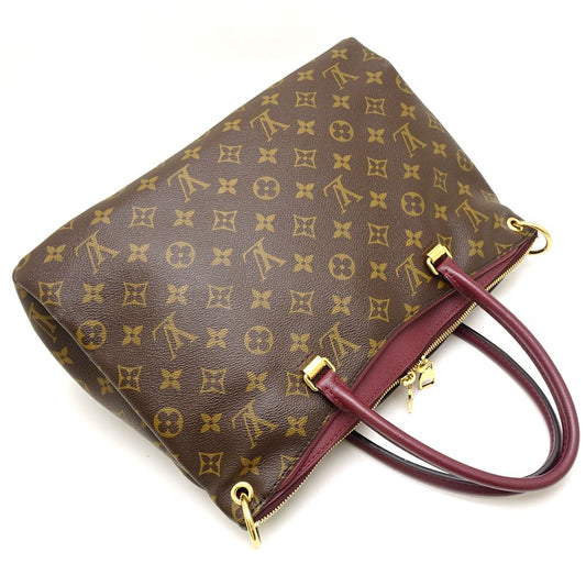 Louis Vuitton Monogram Pallas Tote Bag 2WAY Brown