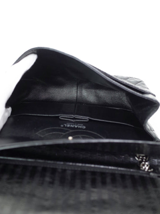 Chanel Matelasse Chain Shoulder Bag Black Leather
