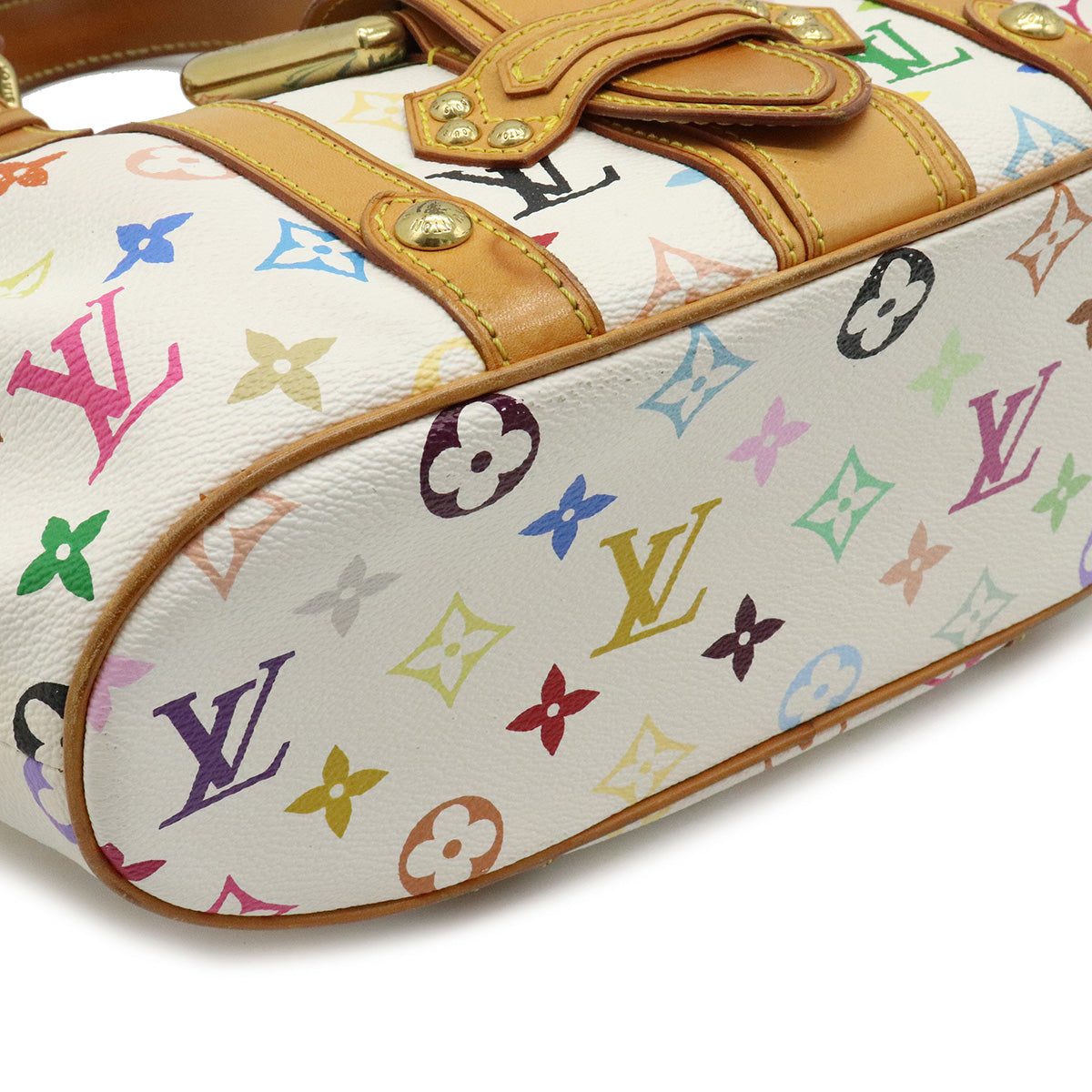 Louis Vuitton White Multicolor Theda PM Handbag