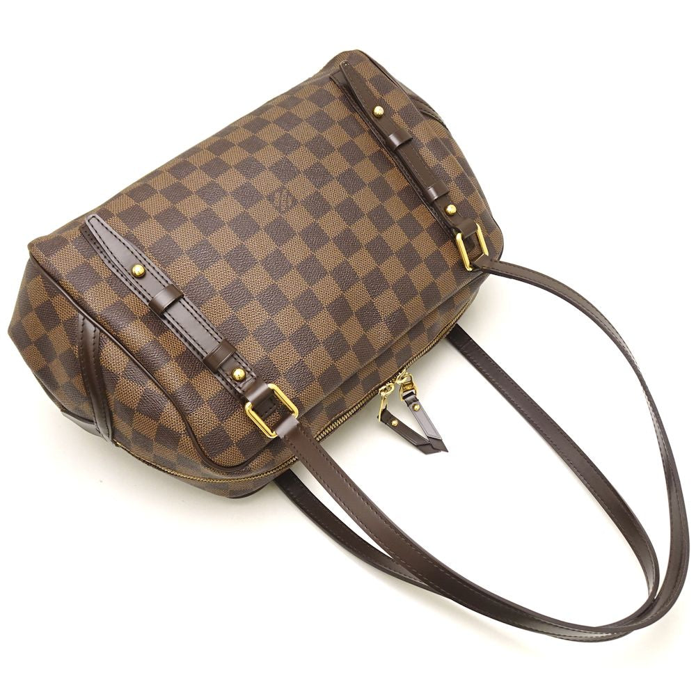 Louis Vuitton Damier Rivington PM Ebene Shoulder Bag Brown