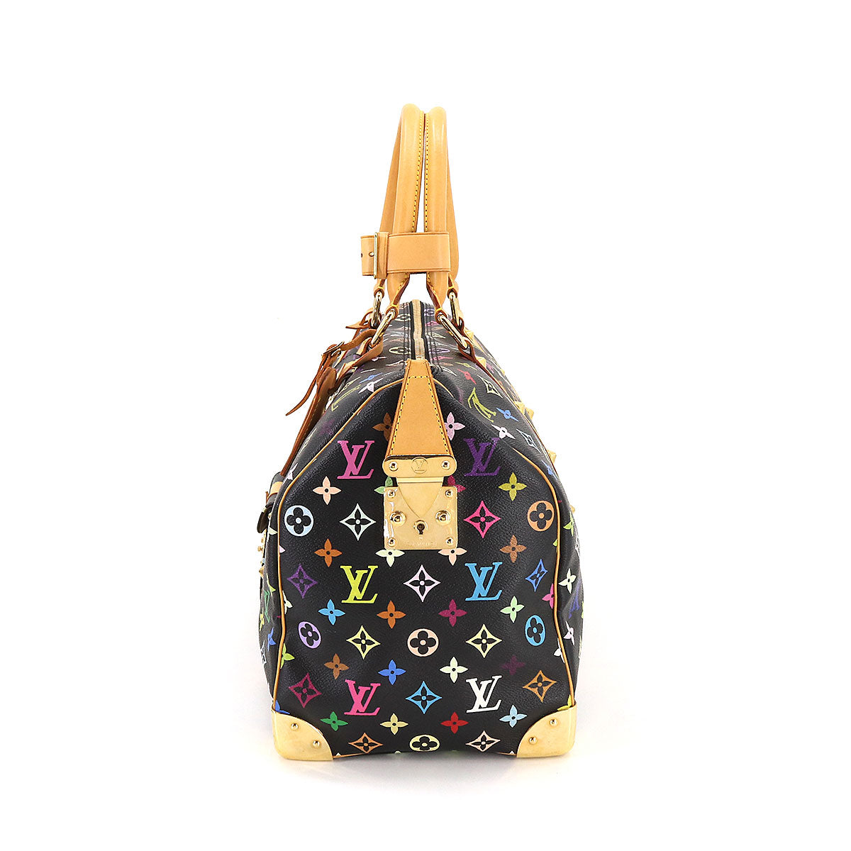 Louis Vuitton Monogram Multicolor Keepall 45 Boston Bag Noir