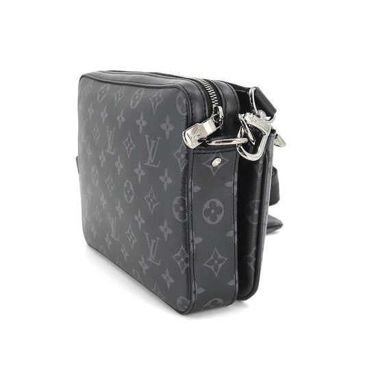 Louis Vuitton Monogram Eclipse Reverse Trio Messenger Shoulder Bag