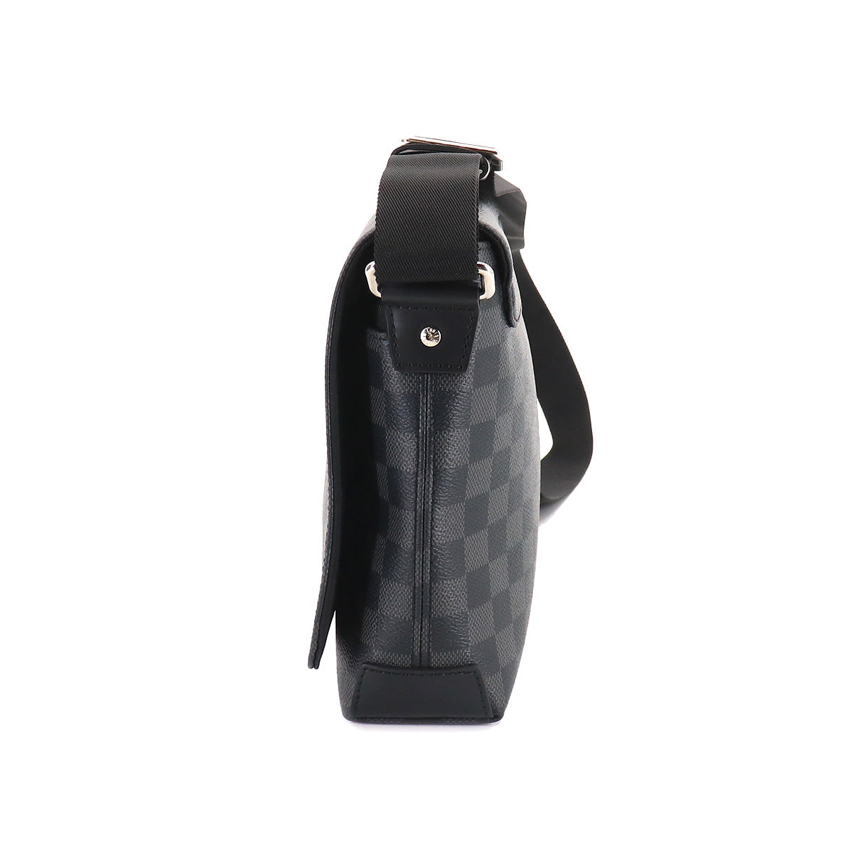 Louis Vuitton Damier Graphite District PM NV2 Shoulder Bag Black
