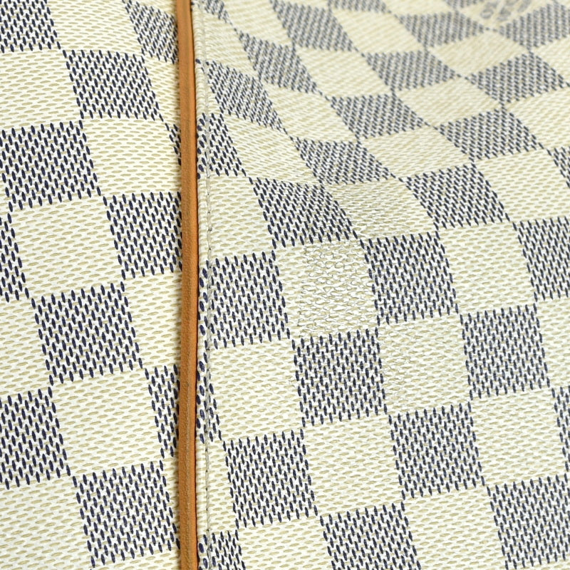 Louis Vuitton Galliera PM Tote Shoulder Bag Damier Azur White