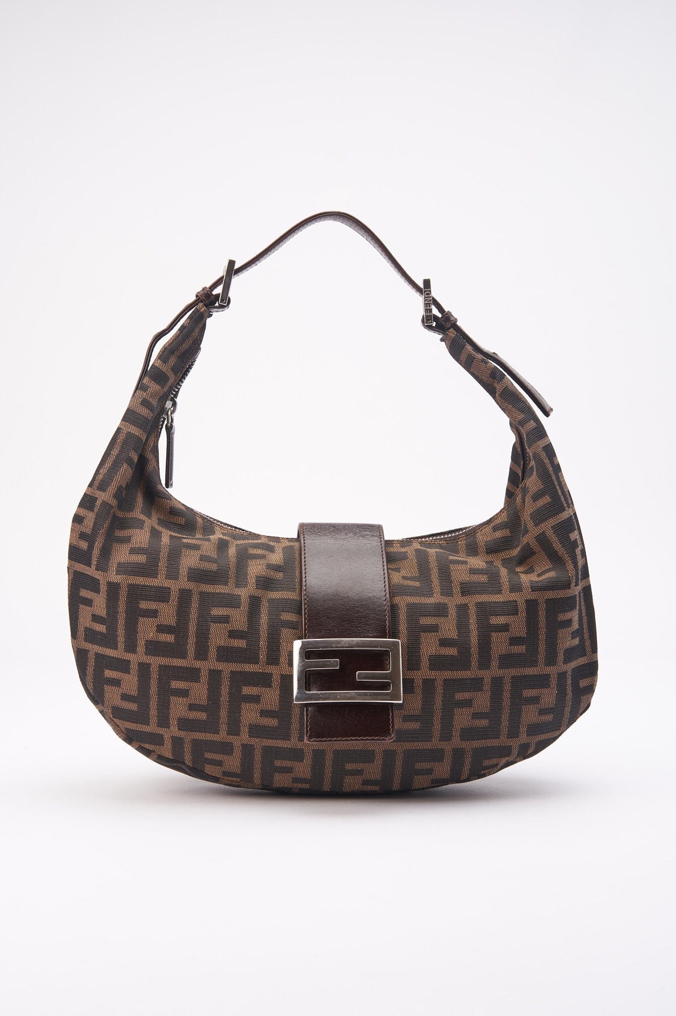 Fendi Zucca Canvas Croissant Bag