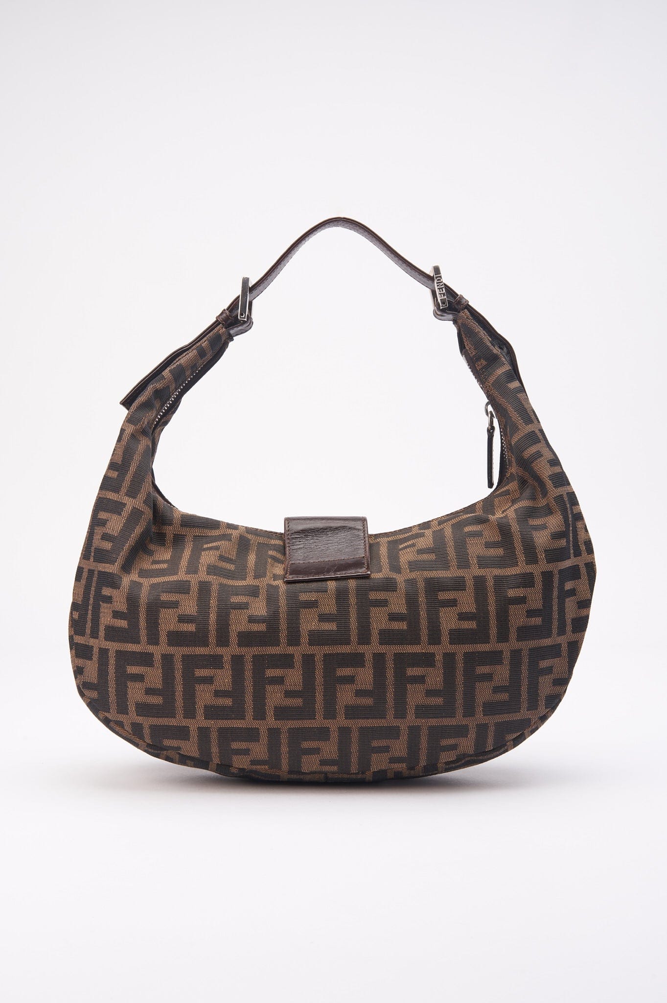 Fendi Zucca Canvas Croissant Bag