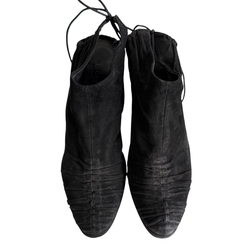 Gucci Suede High Heel Booties