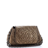 Timeless Accordion Flap Bag Quilted Caviar