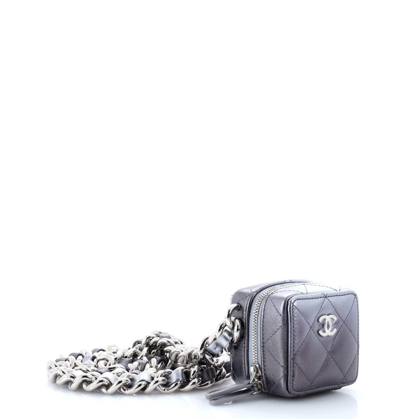 Like A Wallet Clutch With Chain Quilted Gradient Metallic Lambskin Mini