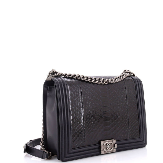Boy Flap Bag Python Large