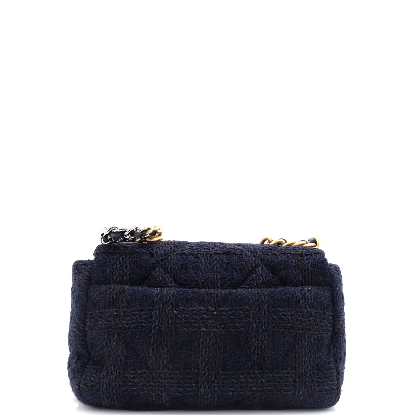 19 Flap Bag Quilted Tweed Medium