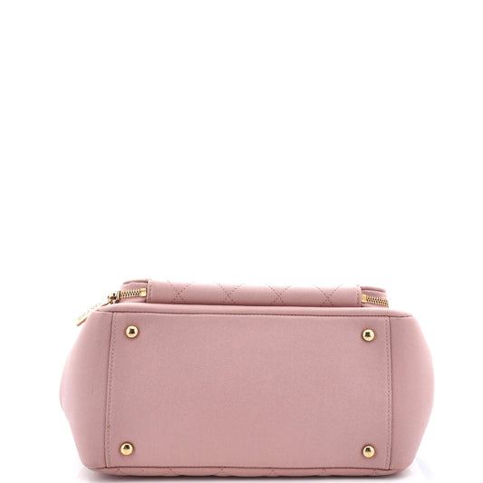 Business Affinity Tote Quilted Caviar Small