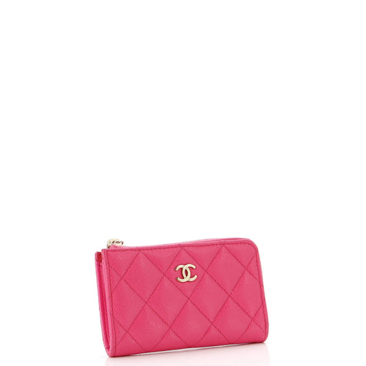 Key Pouch Quilted Caviar