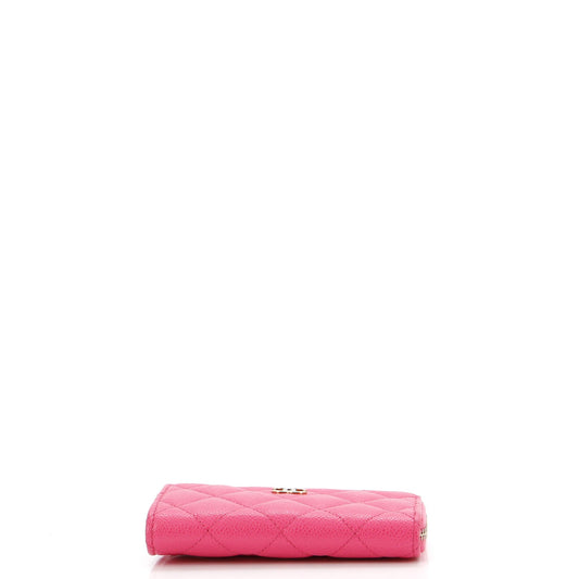 Key Pouch Quilted Caviar
