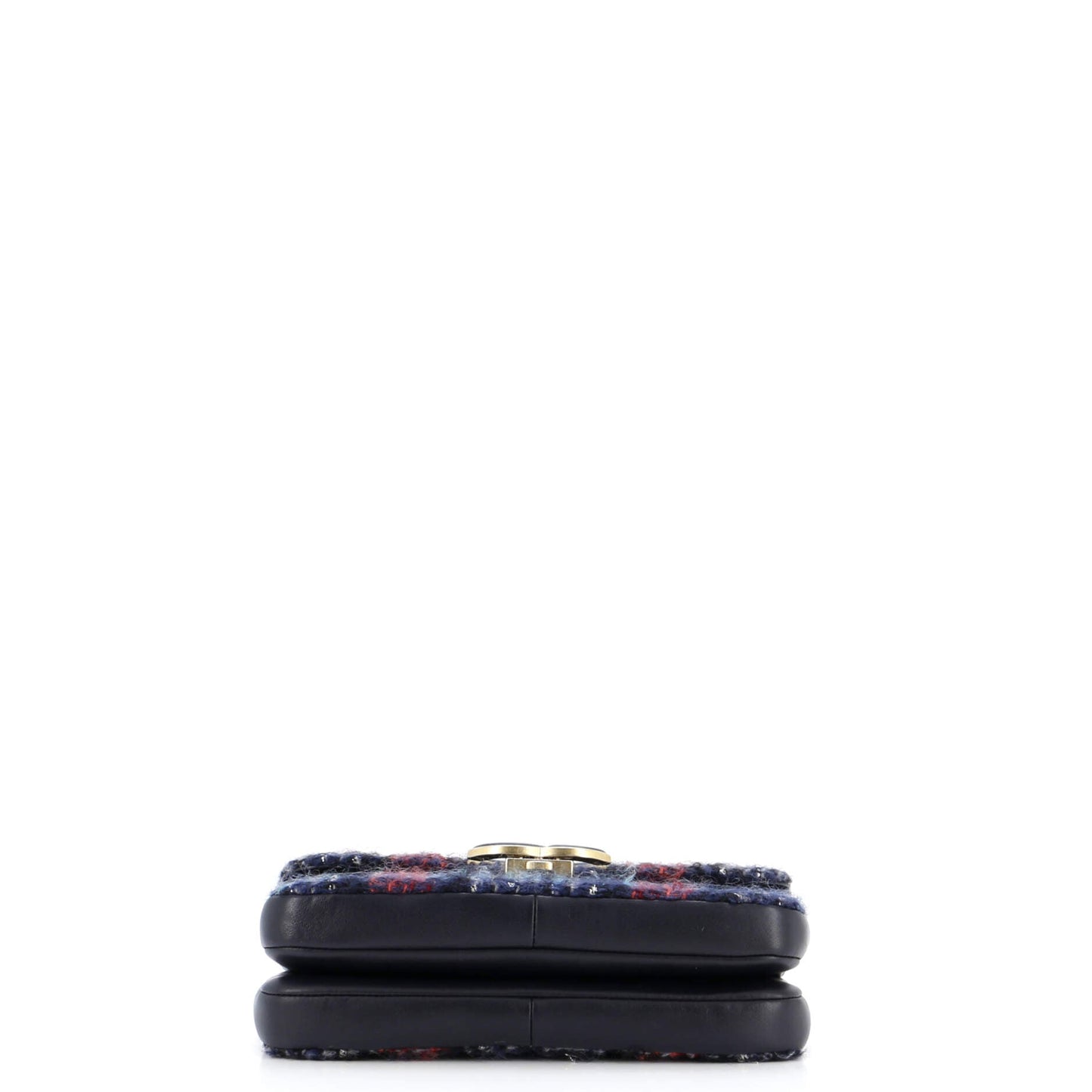 CC Chic Double Flap Bag Quilted Tweed Small