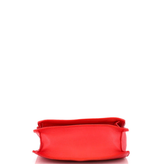 CC Box Flap Bag Quilted Caviar Small