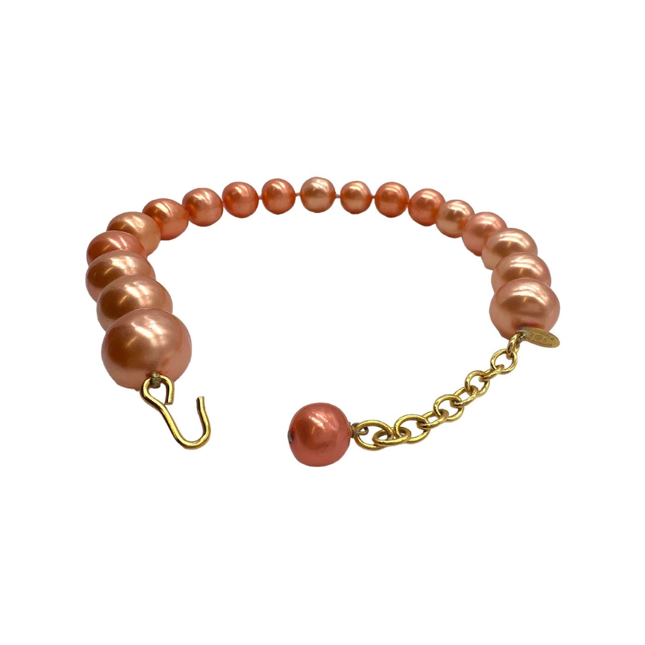 Chanel bag Peach Synthetic Pearl Necklace