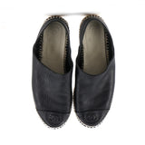 Women's CC Cap Toe Espadrilles Leather