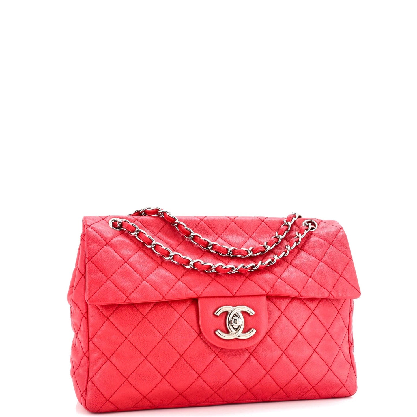 Classic Soft Flap Bag Quilted Caviar Maxi