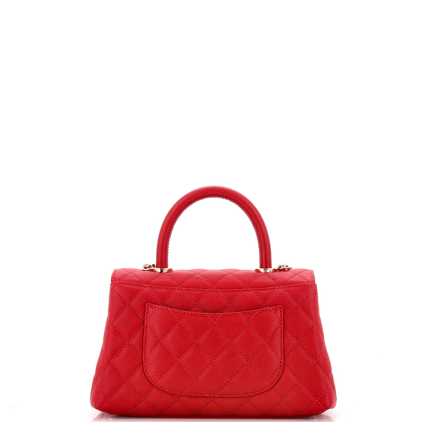 Coco Top Handle Bag Quilted Caviar Mini