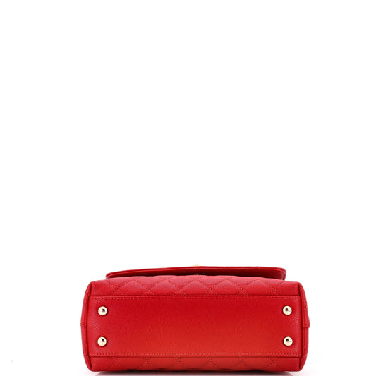 Coco Top Handle Bag Quilted Caviar Mini