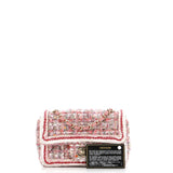 Classic Single Flap Bag Braided Quilted Tweed Mini