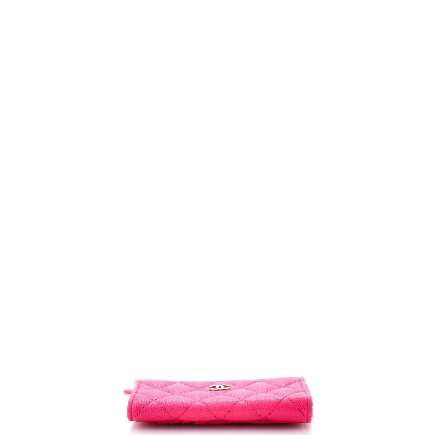Zip Around Card Holder Quilted Caviar