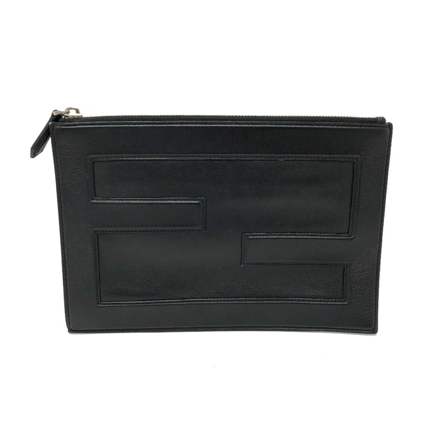 Fendi  Leather Clutch Bag (Pre-Owned)