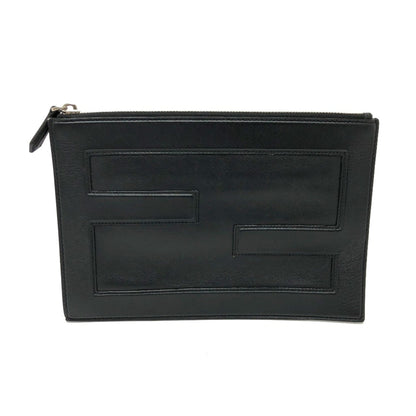 Fendi  Leather Clutch Bag (Pre-Owned)