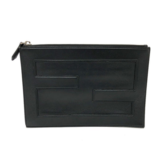 Fendi  Leather Clutch Bag (Pre-Owned)