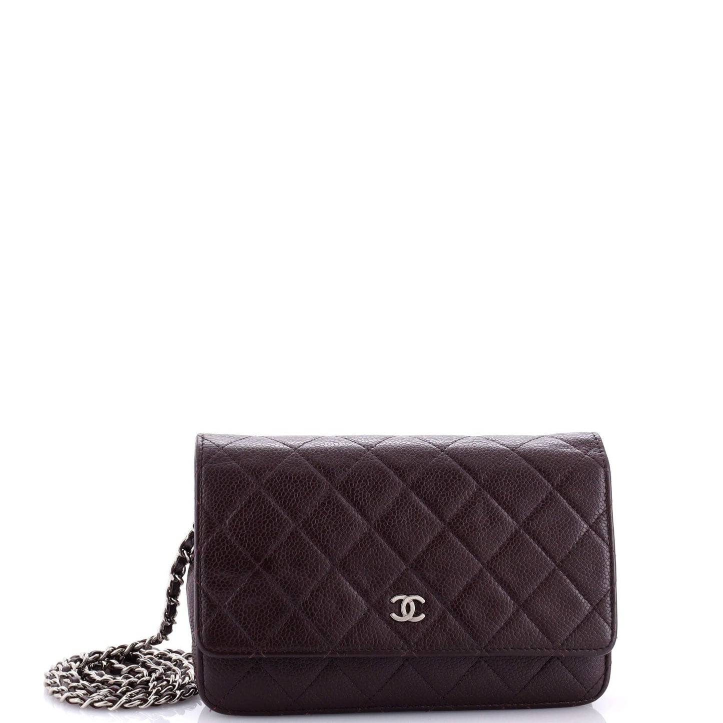 Wallet on Chain Quilted Caviar