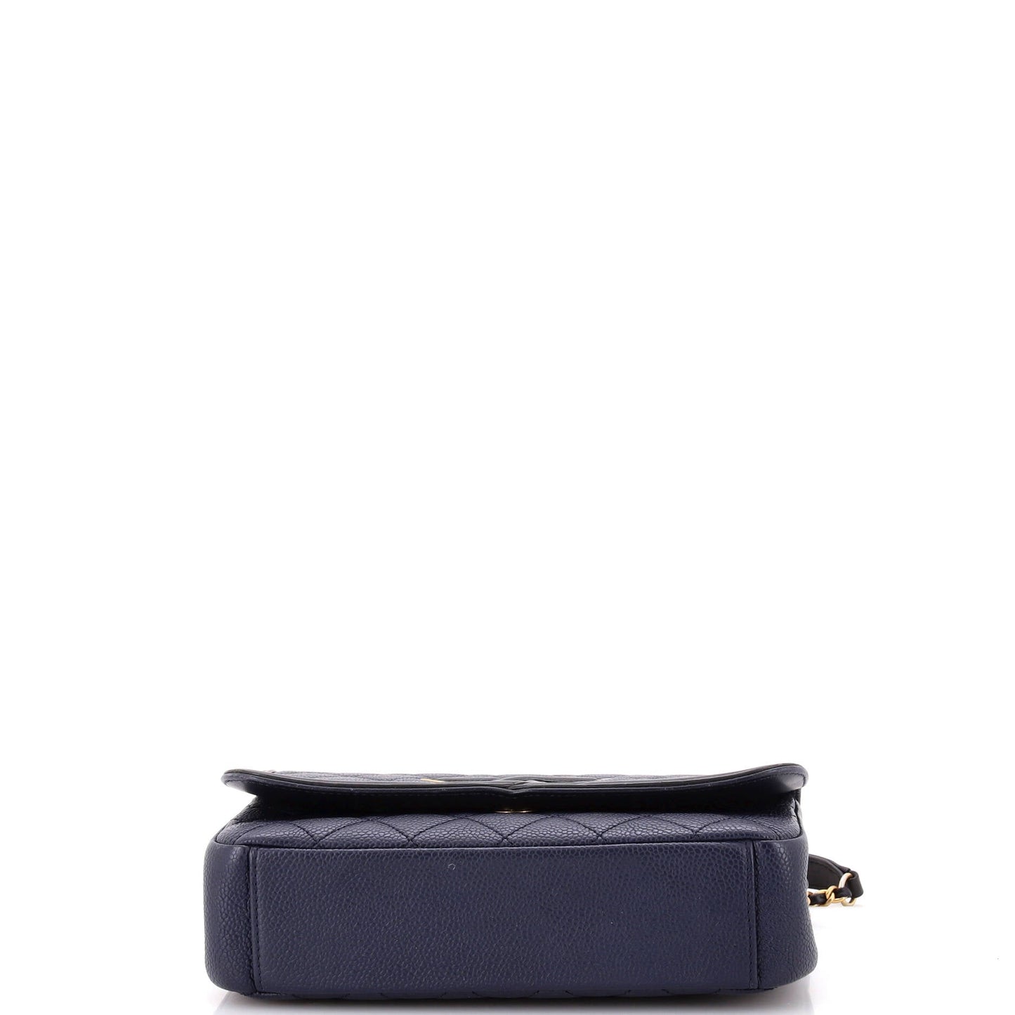 Filigree Flap Bag Quilted Caviar Small