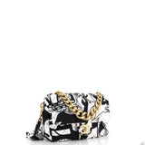 Deer Coco Flap Bag Quilted Printed Canvas Mini