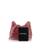 Wavy CC Hobo Quilted Velvet Small