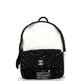 Astronaut Essentials Backpack Quilted Nylon with Tweed Medium