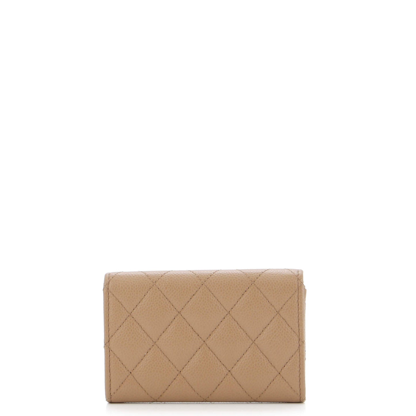 Textured CC Flap Card Case Quilted Caviar
