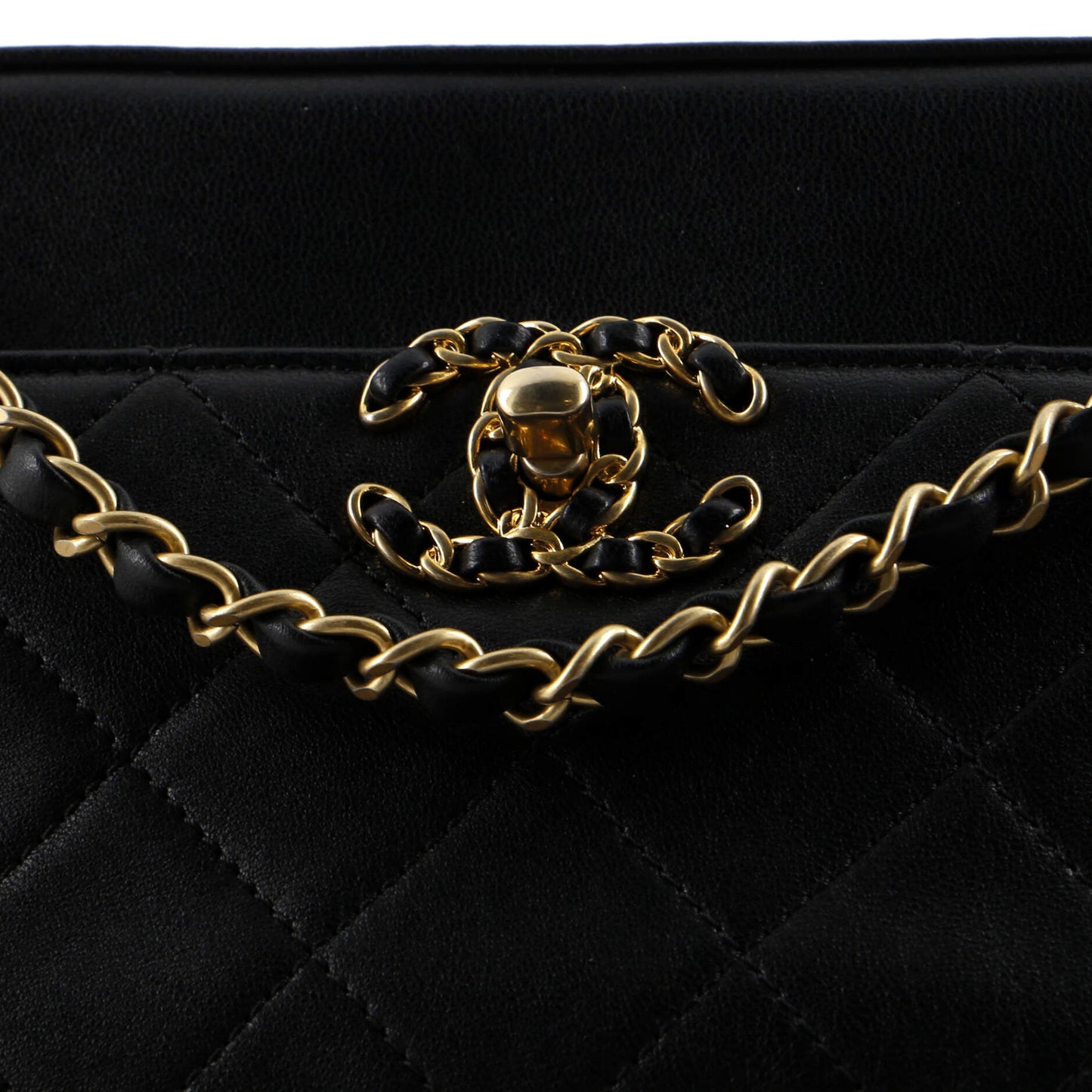 Chain Infinity Camera Bag Quilted Lambskin
