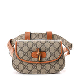 Amelia GG Supreme Monogram Web Bamboo Mini 1947 Belt Bag 85 34  Beige
