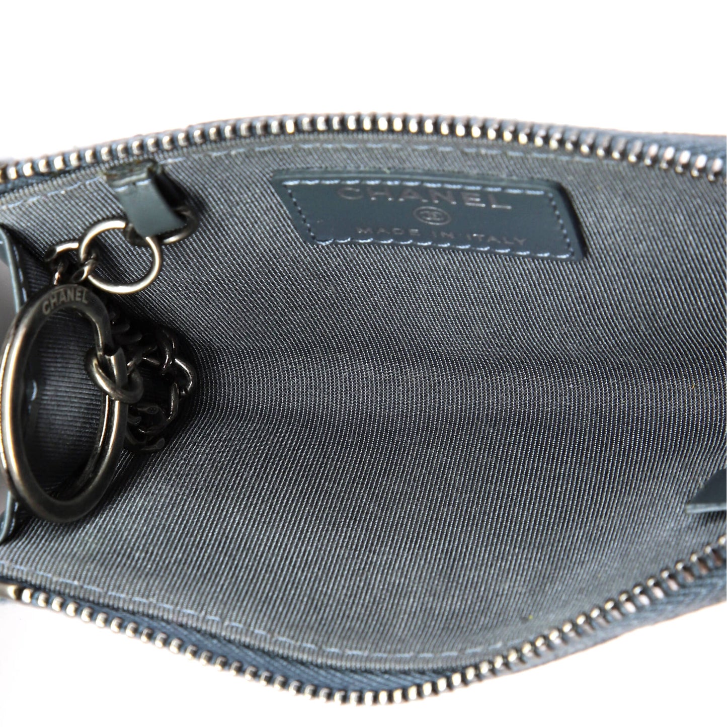 Key Pouch Quilted Caviar
