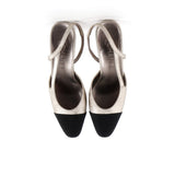 Women’s Cap Toe Slingback Pumps Leather